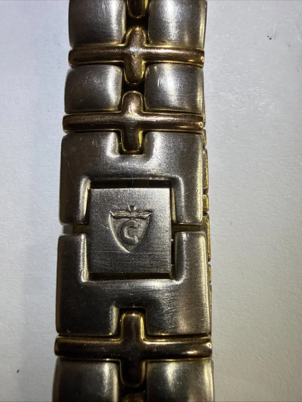 Vintage Croton Quartz Miyota 23K Gold Plated watch Silver/Gold Tone - Mens Works